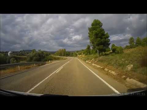 Approach to Valderrobres parking, Eastern Spain, 02/11/2022, (N40°52'25.5'' E000°09'22.5'')