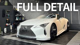 LEXUS LC CV Interior&amp;exterior Full Detail | Car Wash | Car Detail | ASMR |
