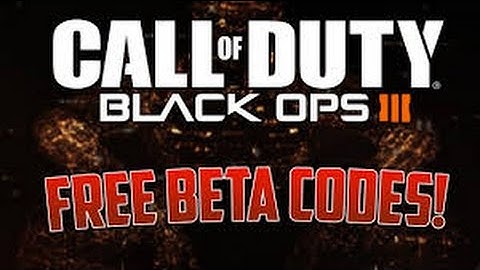 2 FREE BLACK OPS 3 BETA CODES!!!!!!!!