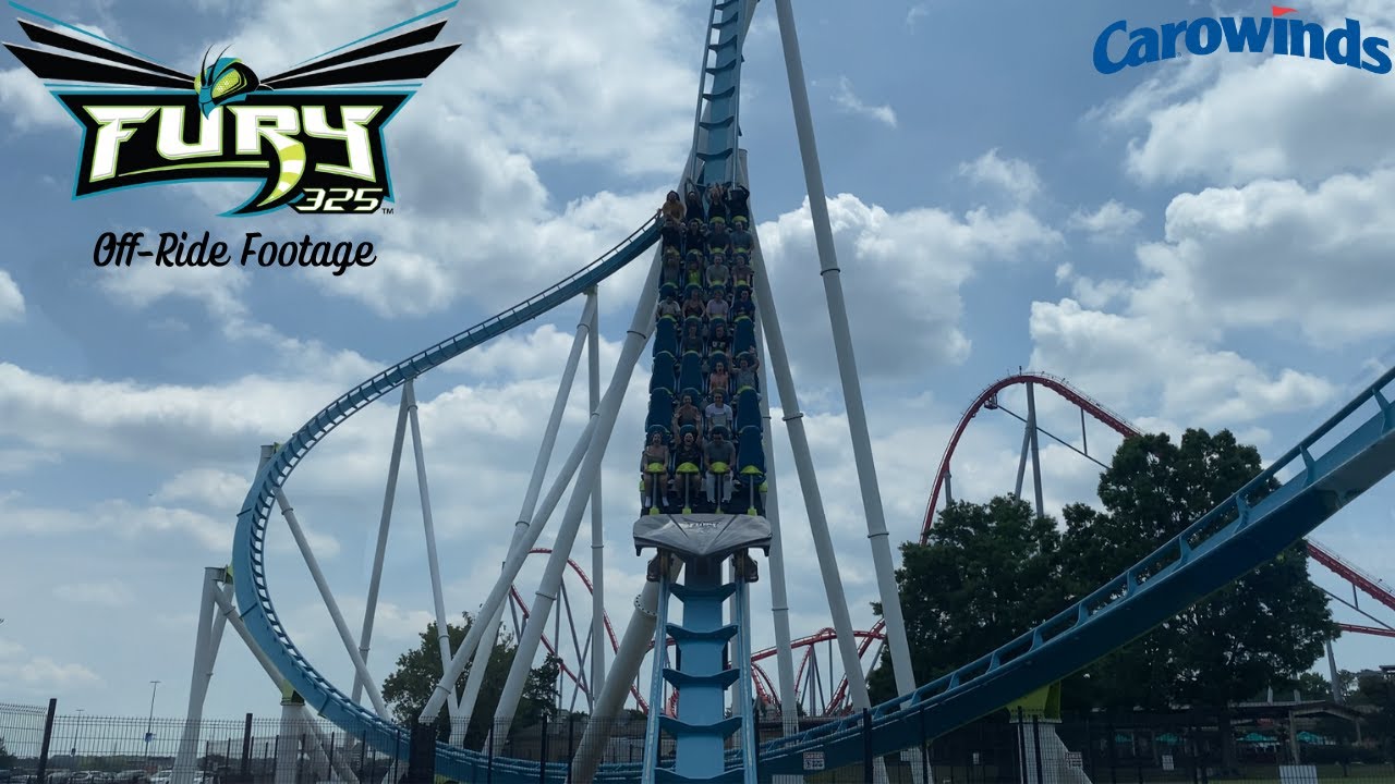 Fury 325 - Carowinds B&M Giga Coaster - Off-Ride Footage [4K] - YouTube