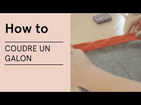 Tuto - Coudre un galon - VERITAS