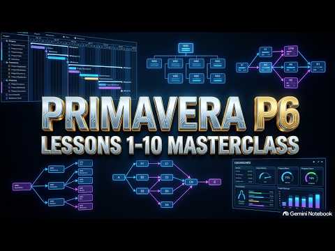 Primavera P6 Complete Beginner Masterclass | Lessons 1-10 (Full Course)