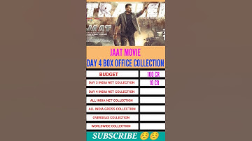JAAT Movie Box Office Collection | JAAT Movie worldwide collection #jaat #sunnydeol #shortsfeed