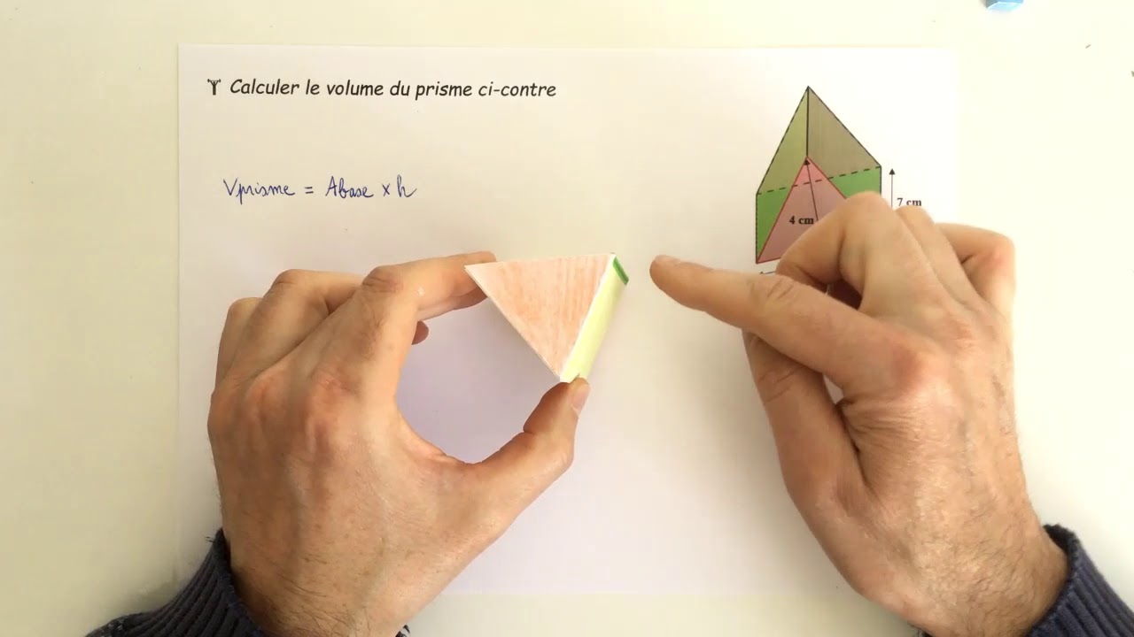Vidéo 37 - Calculer le volume d'un prisme