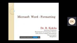 MS Word Formatting Part 2