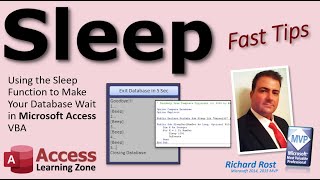 using the sleep function to make your database wait in microsoft access vba