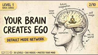 Your Brain Is Secretly Creating Your Ego | Default Mode Network Explained - Level 1 (2/10)