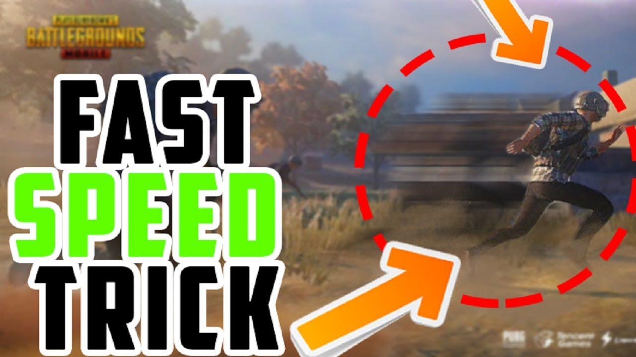 PUBG MOBILE | FAST SPEED TRICK | MOVE SUPER FAST | WITH PROOF | -OUTDATED- | - 