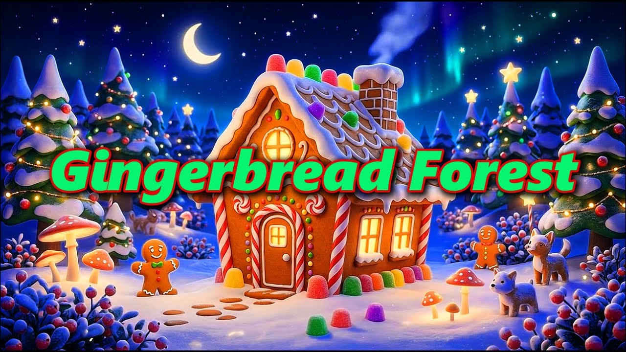 Gingerbread Forest- Relaxing Christmas Ambient Music & Winter Wind ...