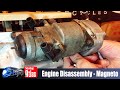 Norton atlas project  shep  part 39  engine disassembly  lucas k2f magneto