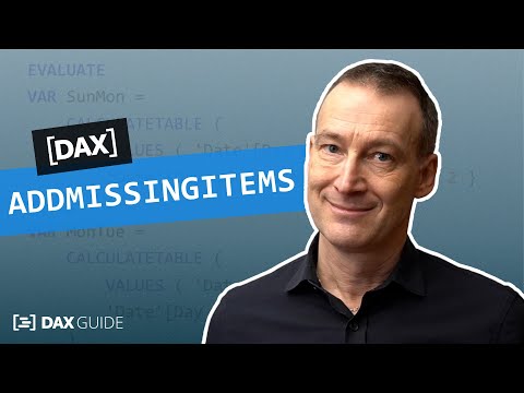 ADDMISSINGITEMS - DAX Guide