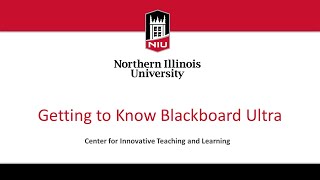 Getting to Know Blackboard Ultra