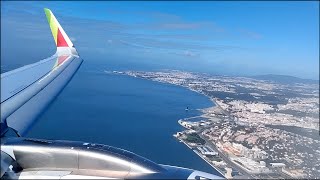 [Float] Beautiful TAP A321neo Approach & Arrival into Lisbon
