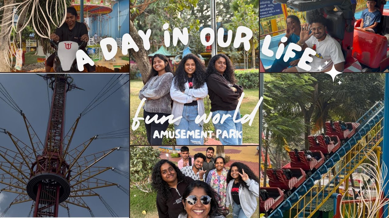 Family Fun Day at Fun World Bangalore 🎢 | Dry Games Fear 😅 Wet Games Love 💦