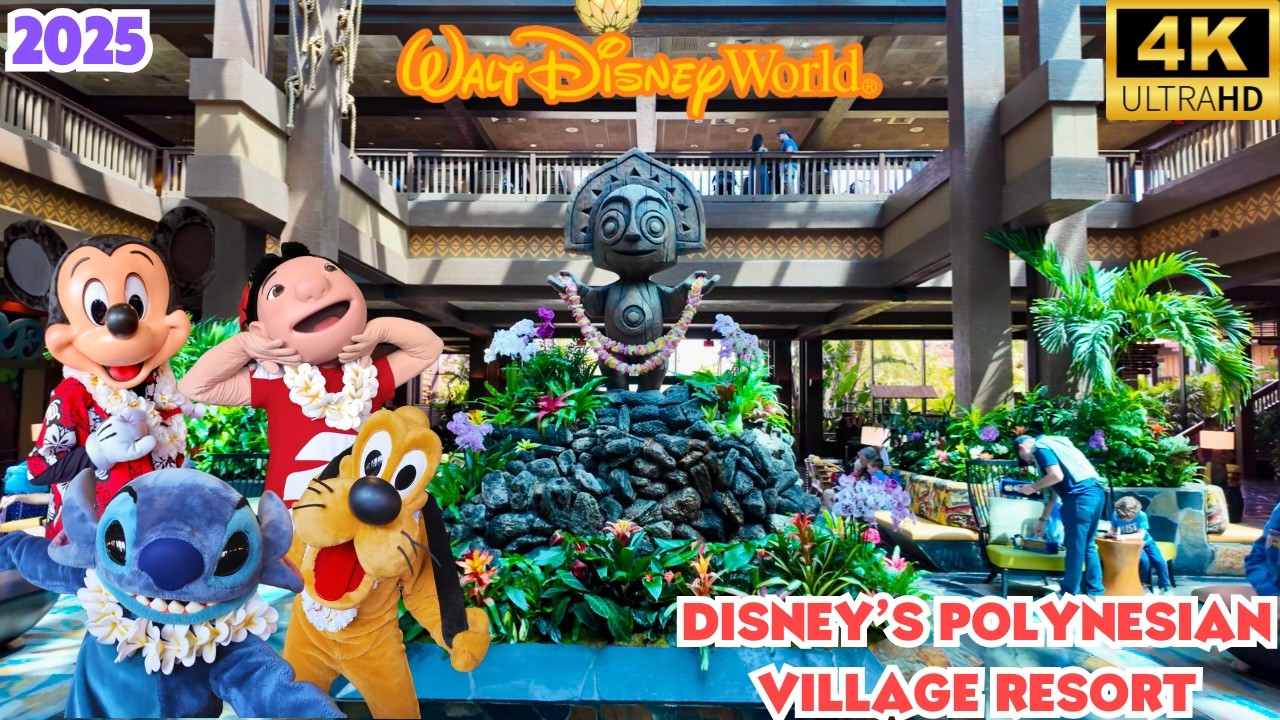 Disney World Hotels Polynesian Resort & ‘Ohana Character Breakfast 2025 [4K POV]