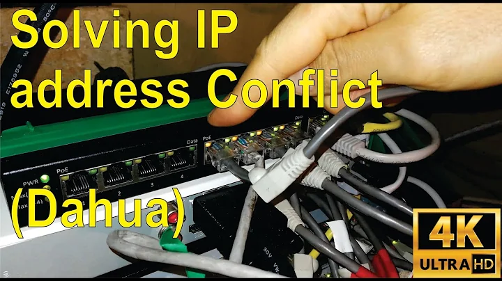 Solving an IP address conflict with Dahua cameras