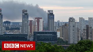 Explosions shake Kyiv while battles rage in Ukraine’s east - BBC News