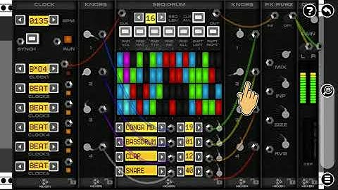 Hexen Eurorack Modular - Added CVs to drum sequencer module.