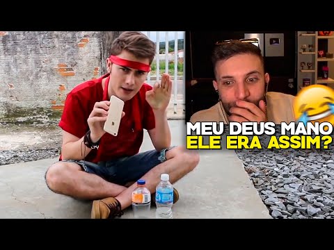 JOÃO CAETANO ANTES DA FAMA...😱| TASPIO REAGE ao IMPOSSIVEL DESAFIO DA GARRAFA (Water Bottle Flip)