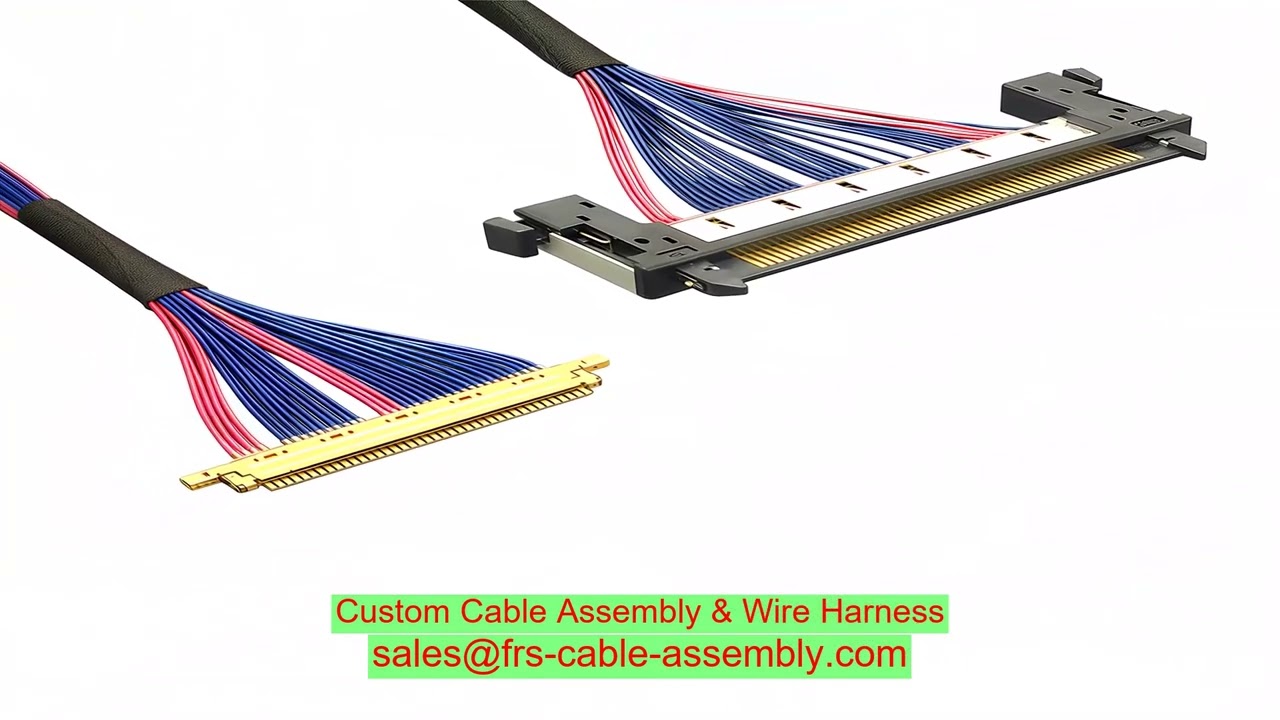 Screw Mount SMD Type Pogo Pin Charging Cable Copper Conductor Material cable assembly factory