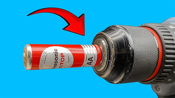 Plaats gewoon een oude batterij in de boormachine en elk huis heeft dit nodig, maar niemand gebru...