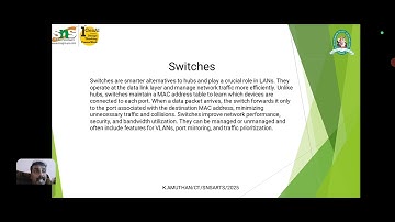 Network components | Amuthan | Assistant Professor | SNS institutions | Lecture video