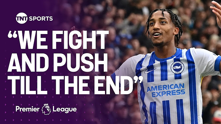 Joao Pedro reacts after Brighton's LAST GASP winner against Man United 🔵⚪️