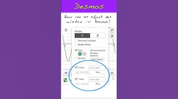 Desmos: Adjusting the Window #shorts