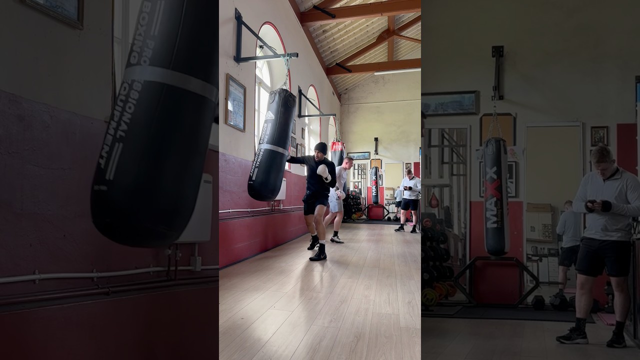 Creating angles on the heavy bag 