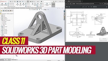 Solidworks 3D Part Modeling From 2D Drawing | Solidworks Tutorial