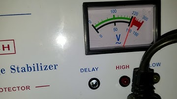 Automatic Voltage Stabilizer at Work