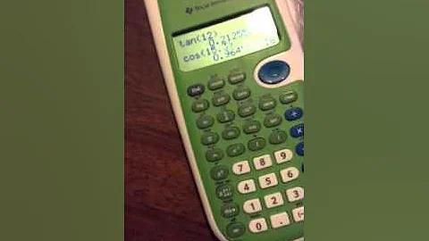 Trig functions on the TI- 30XB