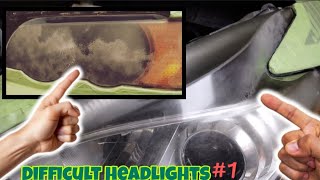 CRAZY SHAPED Headlights 📐Difficult Headlights-PART #1 by The Headlight Restoration Pro 1,514 views 3 months ago 24 minutes