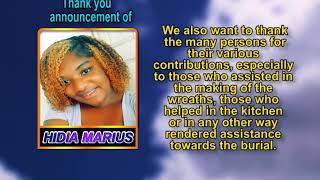 Hidia Marius thank you