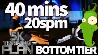 40 Minute Steady-State Rowing Workout - Build Fitness | 5K Plan Prologue | RowAlong