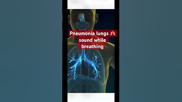 #pneumonia lungs sound while breathing @medtelugu3599