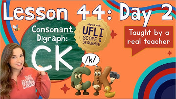 Lesson 44 Day 2: CK Digraph LEARN PHONICS | Aligned with UFLI Scope & Sequence