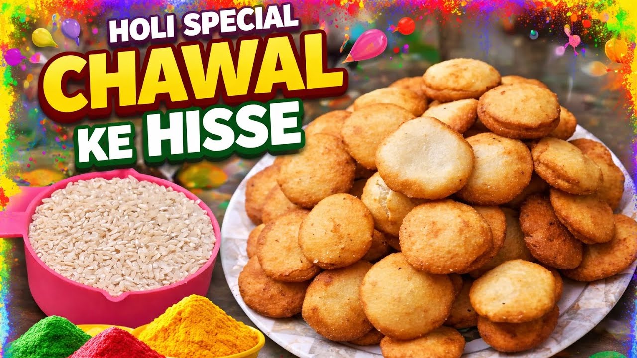 Chawal Ke Hisse Banane Ka Asaan Tarika | Holi Special Recipe