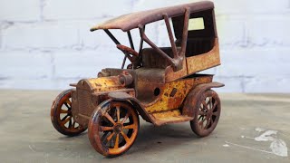 Rusted Japan Toy Model 'T' Restoration - My first powder coating project.
