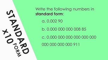 How to Write Small Numbers in Standard Form - Maths for A Level Physics