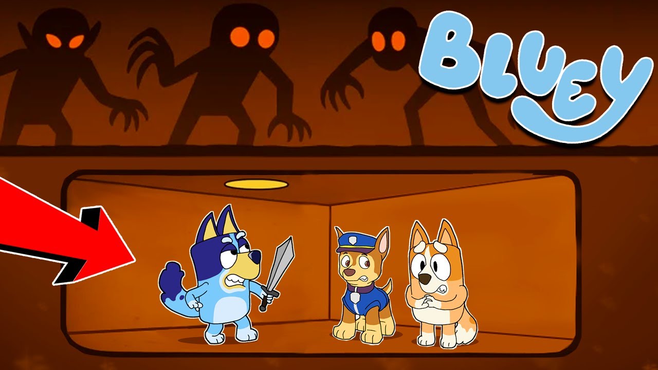 BLUEY CONSTRUYE un BUNKER SECRETO CONTRA los MONSTRUOS | Las Aventuras de BLUEY en ROBLOX!