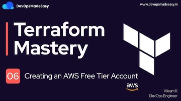 Terraform with AWS: 06 - Creating an AWS Free Tier Account