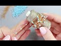 How to crochet with different sizes of beads | Plastic effect in bead crochet