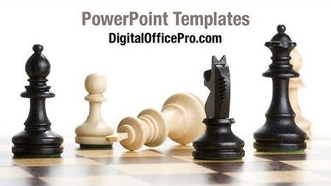 Chess PowerPoint Template Backgrounds - DigitalOfficePro #06776W