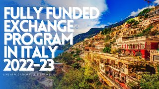 Italy Exchange Program 2022 | Fully Funded Student Exchange Programs Europe