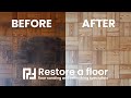 Amazing parquet wood floor restoration by restoreafloor north west