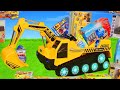 Pelleteuse, camion , truck & grue chantier jouets de construction Excavator Toys