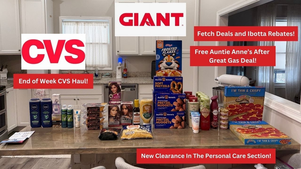 Great Deals at Giant Plus my End of Week Haul From CVS!