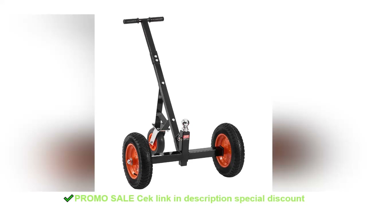 VEVOR 1000/1200lbs Tongue Trailer Dolly Carbon Steel Boat Mover with 16.7in/18in - 22in Height Adjus