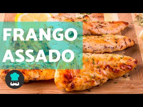 Peito de frango assado | ao alho e SABOROSO